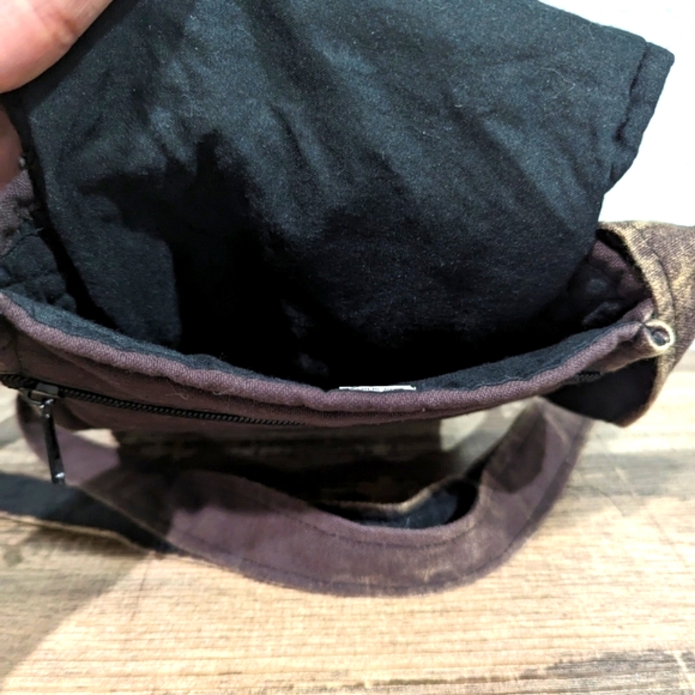 Unique hippy peace sign crossbody bag - Picture 6 of 8